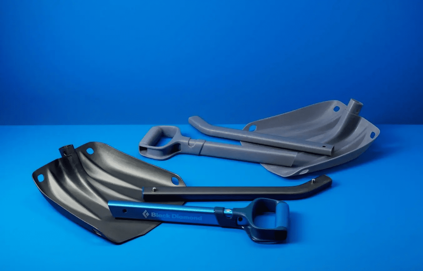 Image of 3D printed shovels made with Formlabs resin