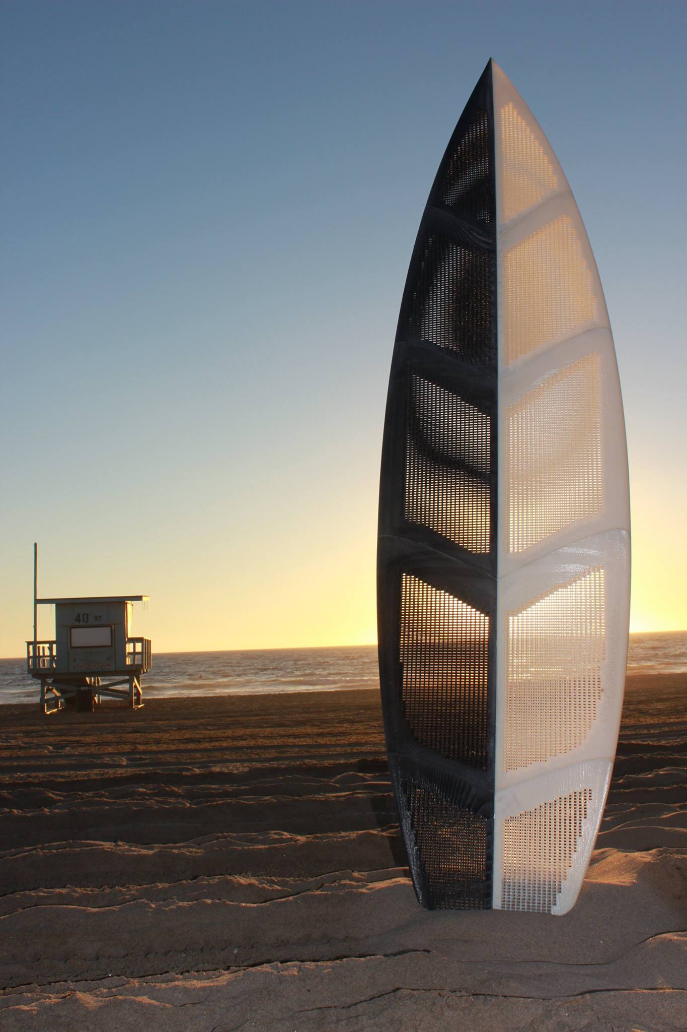 Redbull Proto3000 3D printed surfboard vertical