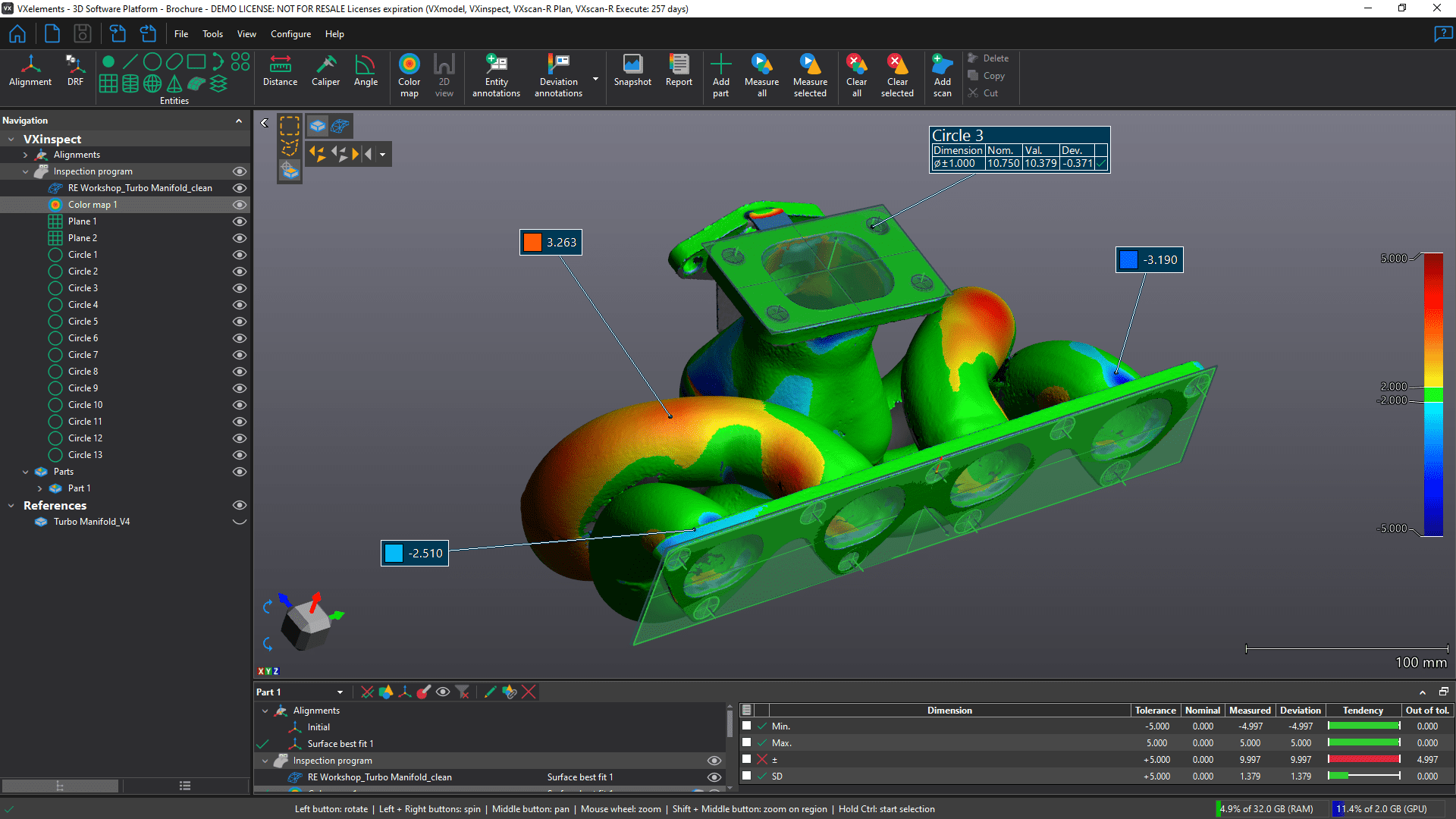 Screenshot VXinspect_Creaform-Inspection-Software_Proto3000