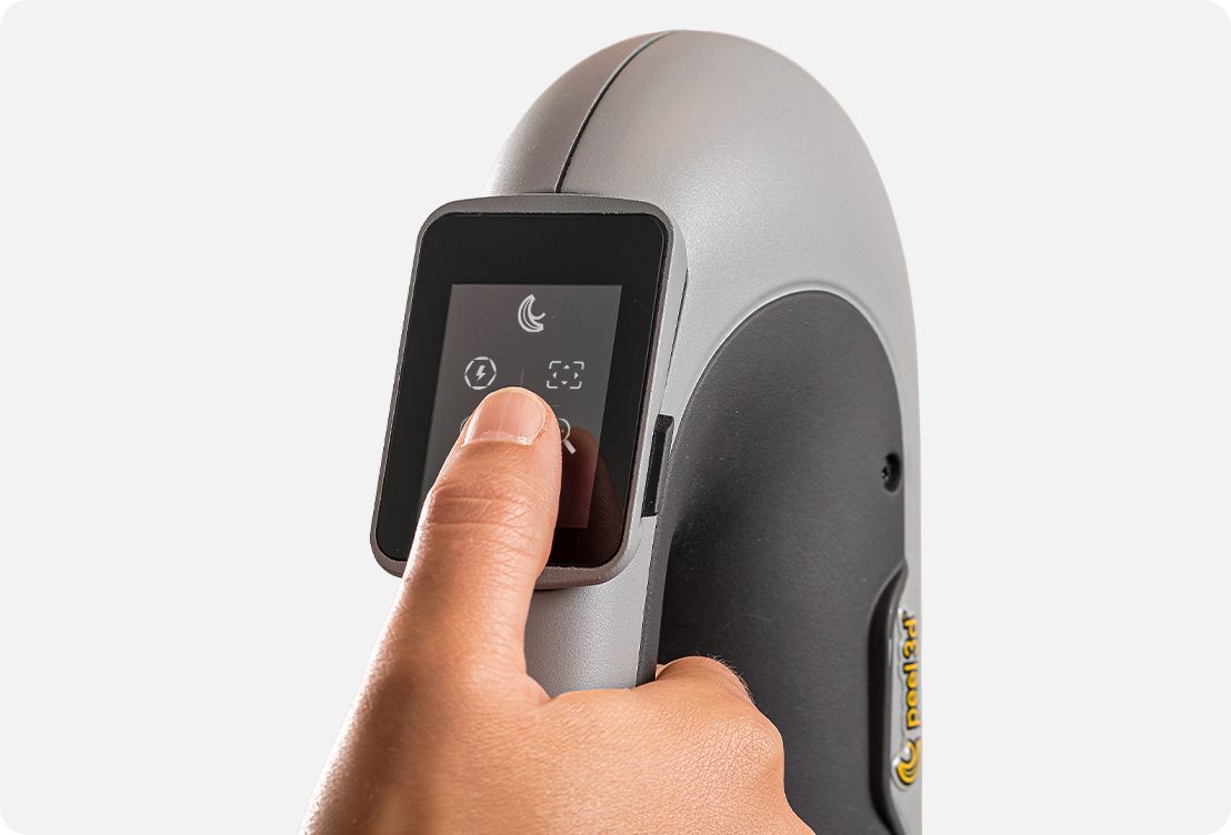 Peel 3D Scanner_Touchscreen controls
