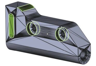 Image shows 3D CAD model done in Materialise magics software