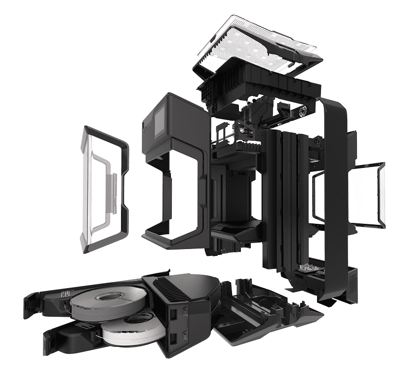 MakerBot Method 3D Printer Support Canada Exploded View