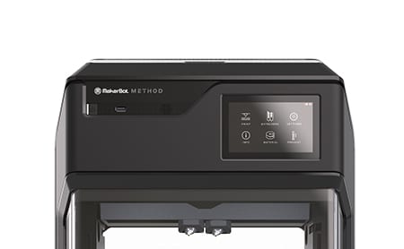 MakerBot Method performance 3D printer touchscreen interface controls