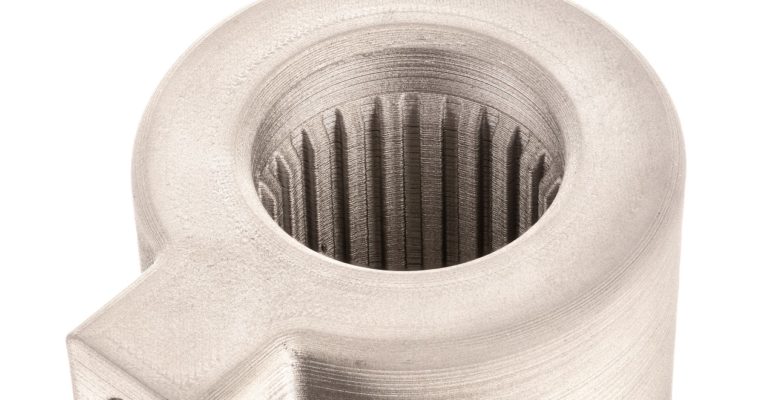 Desktop Metal 3D printed internal channels Helical Heat Exchanger Angle