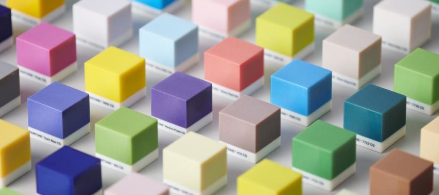 Pantone cube grid for 3D printing