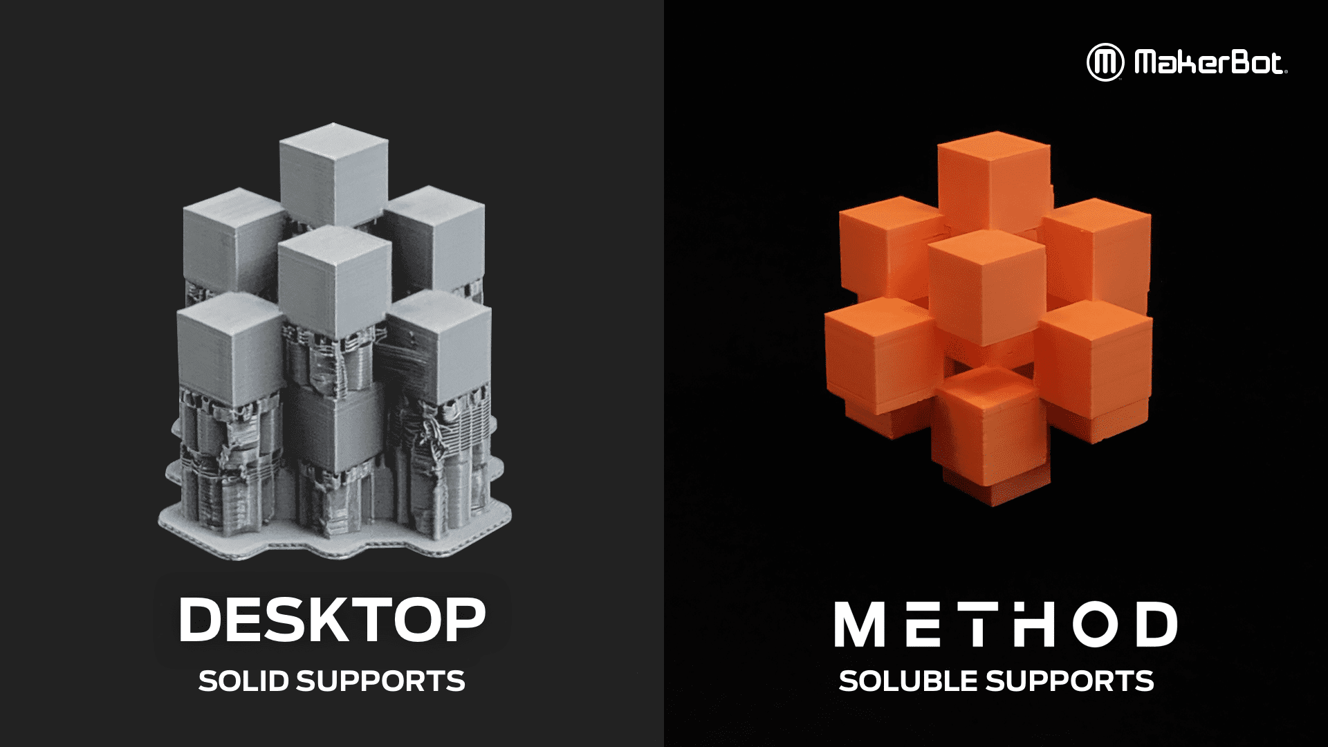 desktop 3D printer comparison soluble support (vs. solid support)_2 (1)