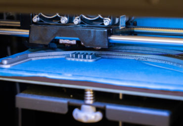Close up of 3D printing for visor manufacturing against COVID-19. Here are 3 ways 3D printing will change the world
