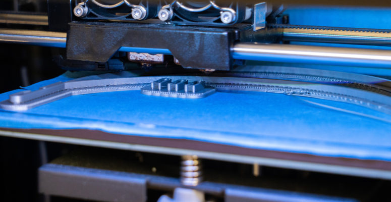 Close up of 3D printing for visor manufacturing against COVID-19. Here are 3 ways 3D printing will change the world