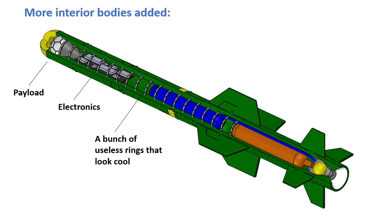 AGM-84 Standoff Land Attack Missle (SLAM) model interior