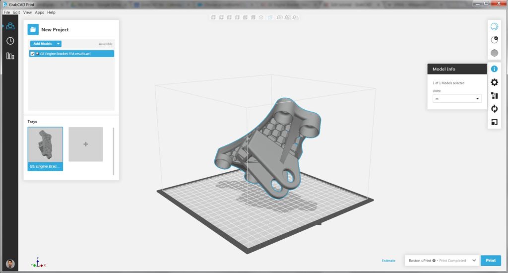 FDM printer-u tray