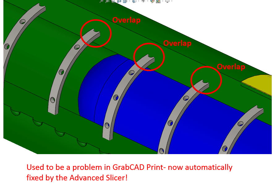 GrabCAD slicer missile braces