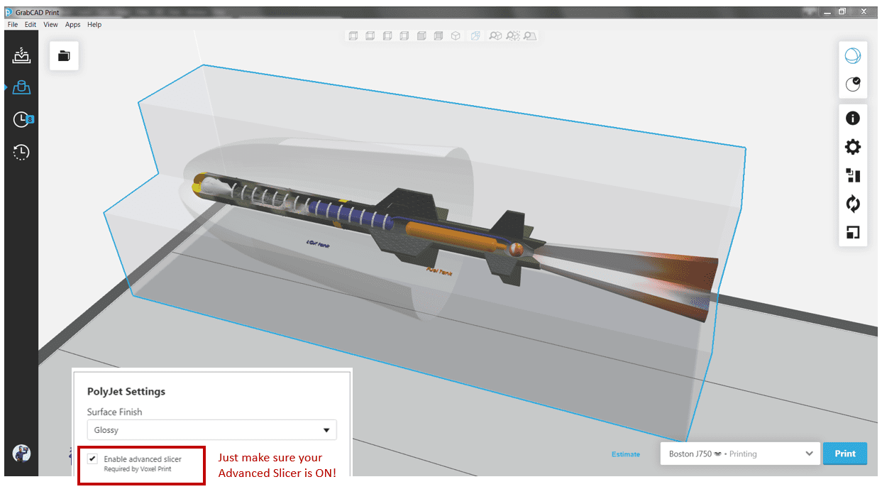 VRML missile model transparency