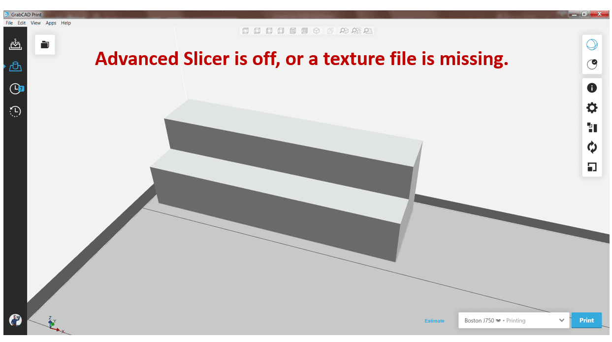 missing texture GrabCAD Print