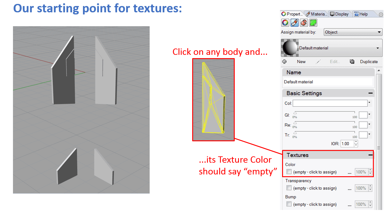 imported into Rhino color texture 2