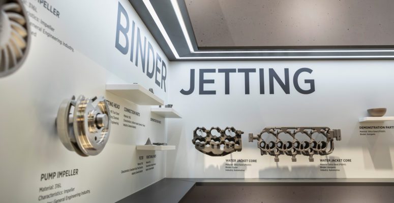 Binder jetting materials showcased exone