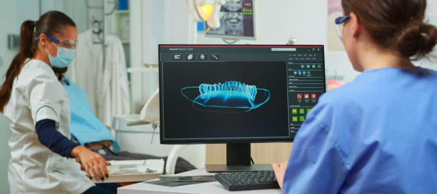 digital, dentist, women, software, computer