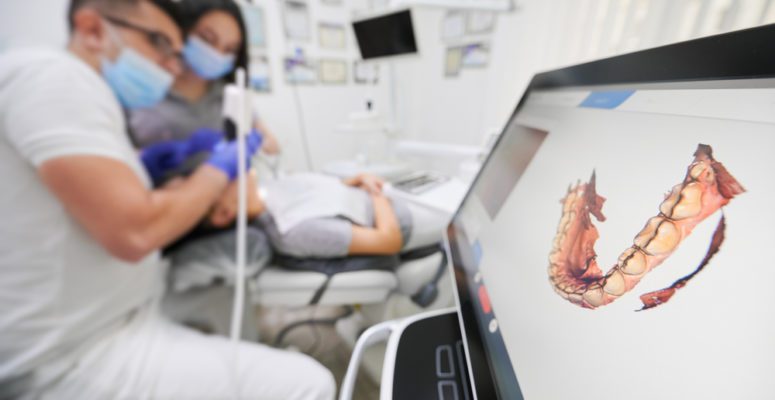 digital, dentures, in, an, office, with, staff