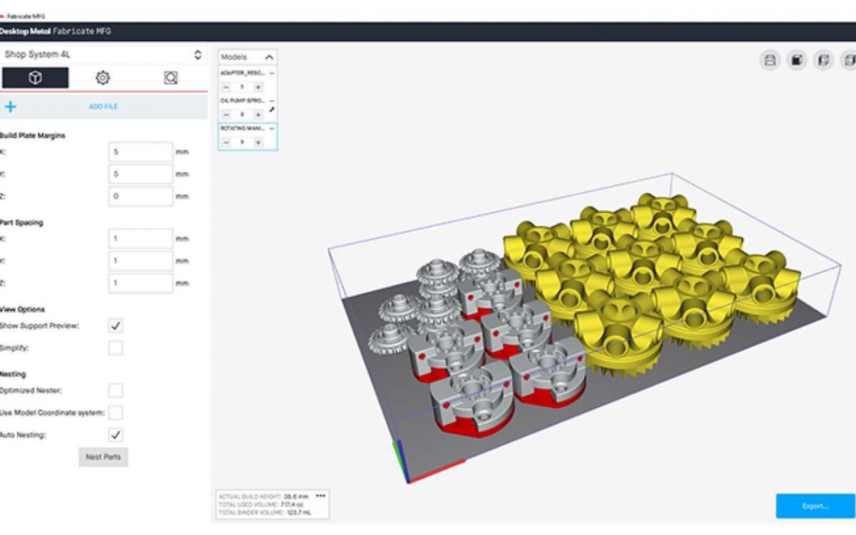 Fabricate® MFG By Desktop Metal | Metal Binder Jetting Software