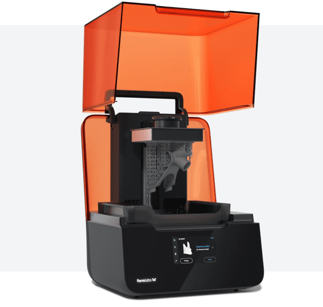 Image showng SLA 3D printer-form 3 plus