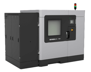 Image shows FDM 3D printer Fortus 900 by Stratasys