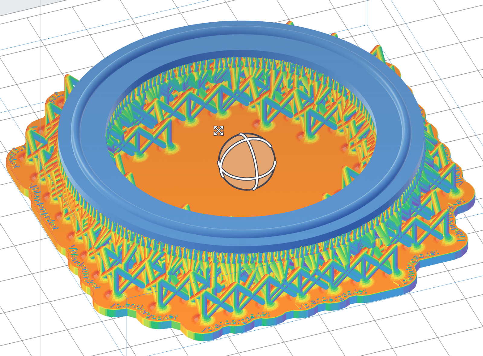 Image shows CAD design of an o-ring or horizontal seal produced with Formlabs Silicone 40A