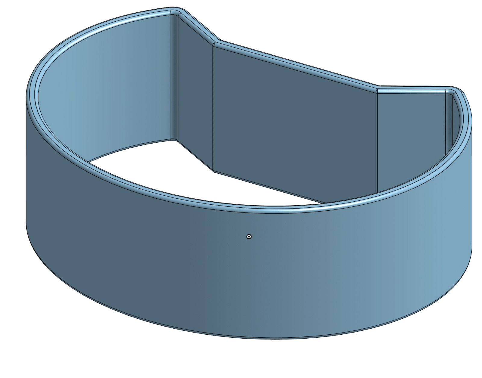 Watch band CAD design to be 3D printed with Formlabs Silicone 40A